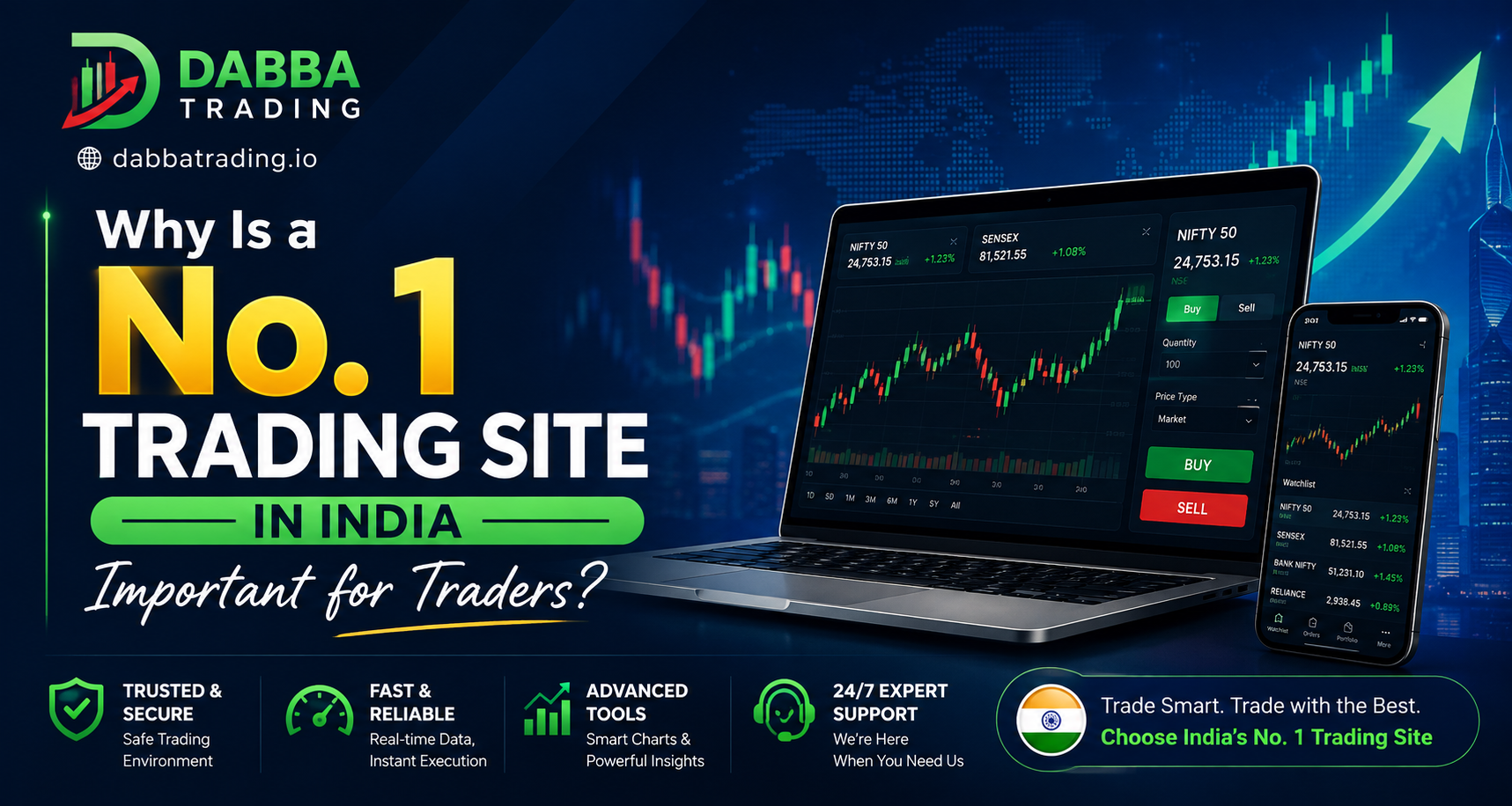 No. 1 Trading Site in India
